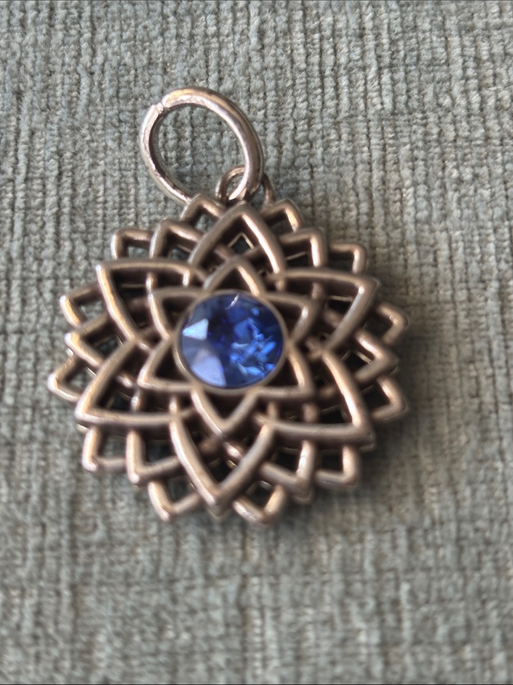 Brighton Serenity Amulet Silver-Tone with Blue Crystal